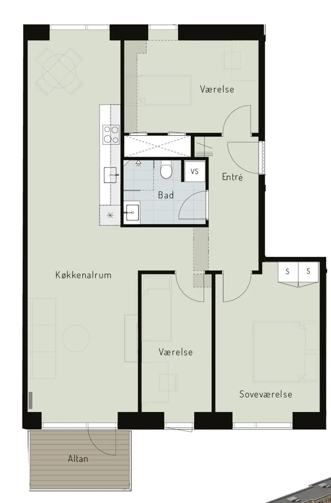 Plan - Apartment with Balcony in Carl Bro Haven