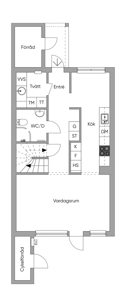 Plan - Modern Terraced House with Solarium in Kolla Parkstad