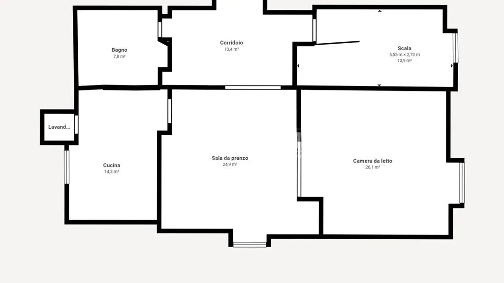 Floor Plan - Duplex with Private Parking in Aversa
