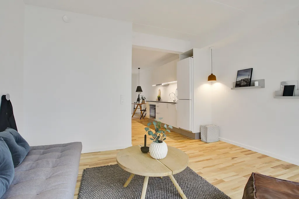 Séjour - 2-Bedroom Apartment with Harbour View in Aalborg