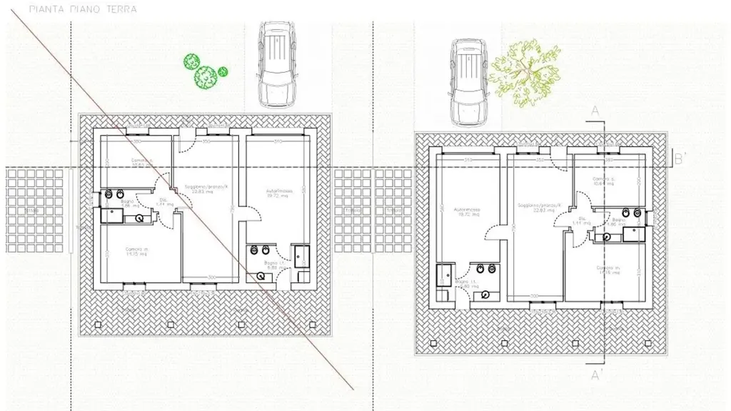 Plan - New Villa with Modern Design in Bibbona