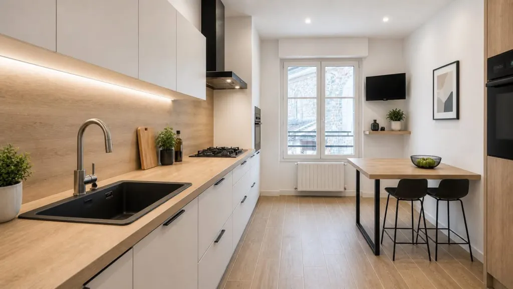 Cuisine - Appartement F4 avec Garage à Saint-Galmier