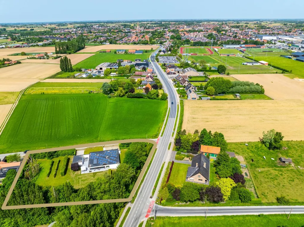Vista aerea - Modernised Villa with Garden in Poperinge