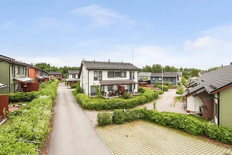 Vue aérienne - Duplex Apartment with Balcony in Porvoo Huhtis