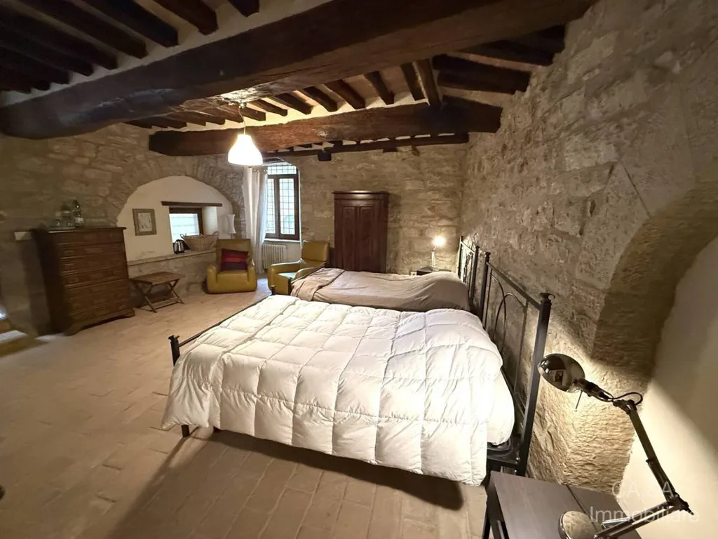 Camere da letto - Rustic Apartment with Terrace in Monte Castello di Vibio