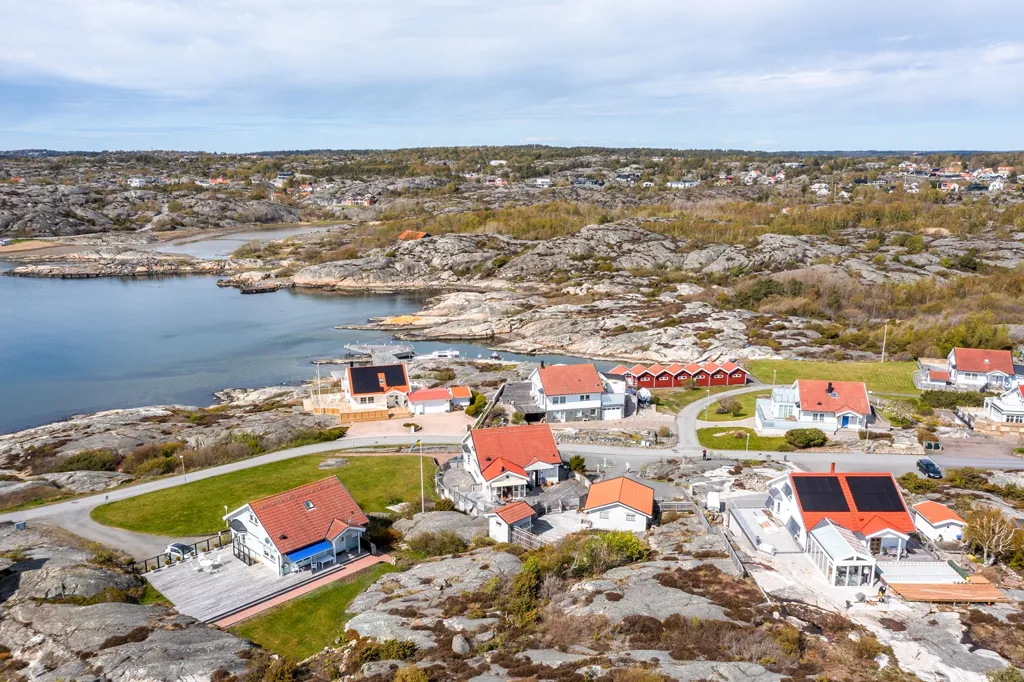 Vue aérienne - Seaview Villa with Pool in Bjurfors