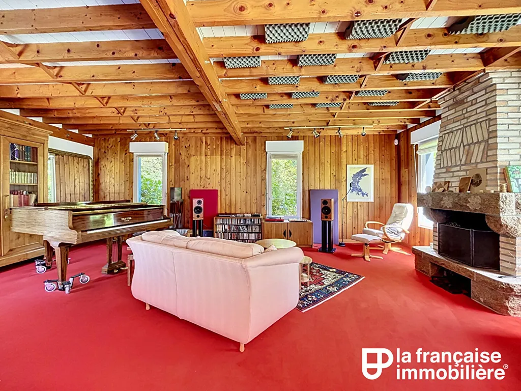 Séjour - Maison d'architecte avec jardin à Cesson Sévigné