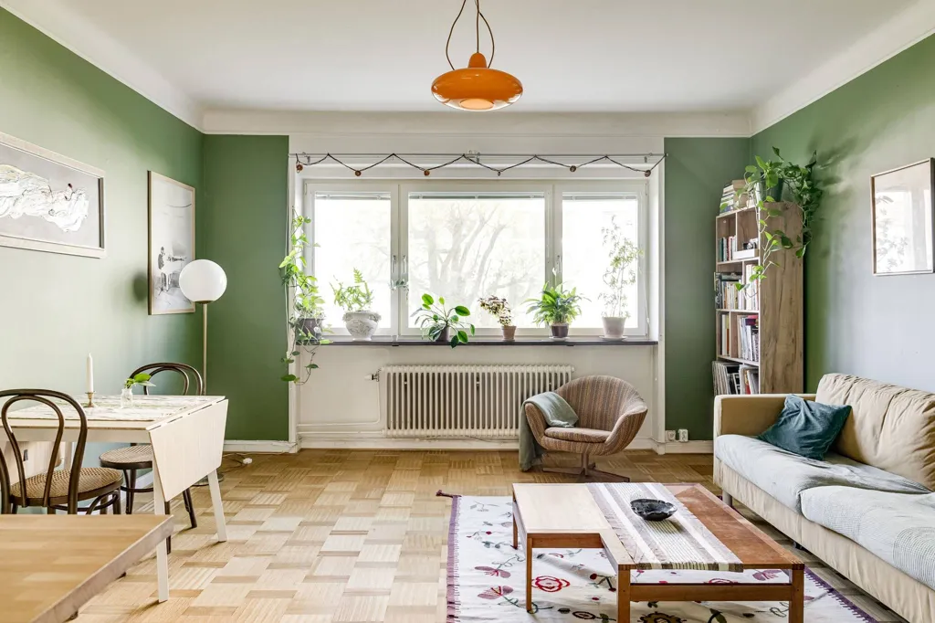 Soggiorno - Open-Plan 2-Bedroom with 1930s Charm in Malmö