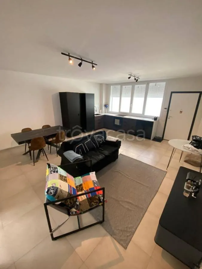 Séjour - Loft with Garden and Terrace in Turin