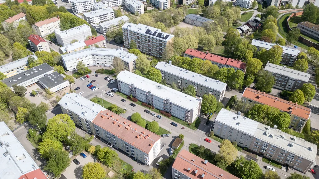 Aerial - Apartment with Balcony in Vallila