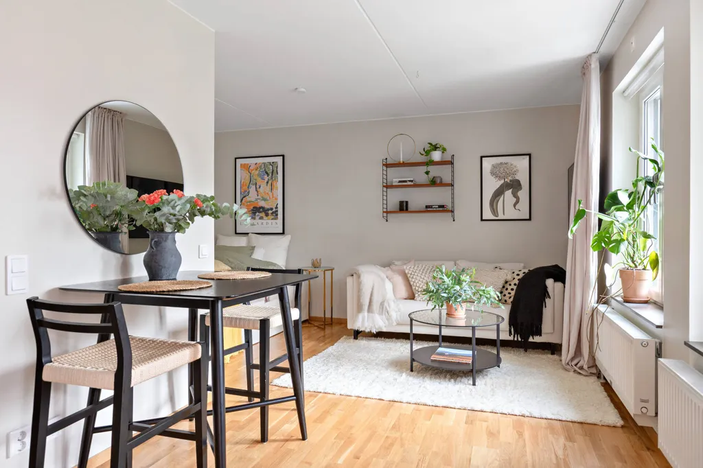 Séjour - Modern Apartment with Balcony in Nya Hovås, Göteborg