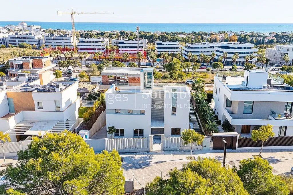 Vue aérienne - Luxury Detached House with Rooftop Terrace in Sitges