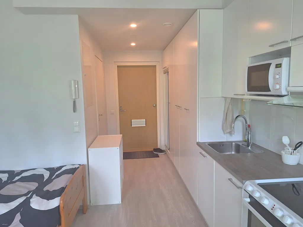 Köök - Modern 2-Bedroom Flat with Sauna in Linnanmaa, Oulu