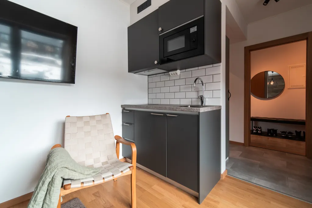 Köök - Apartment with Ski Access in Björnrike