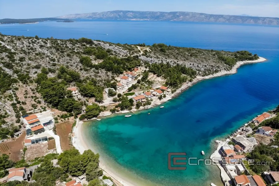 Vue aérienne - Stone House First Row to Sea in Hvar