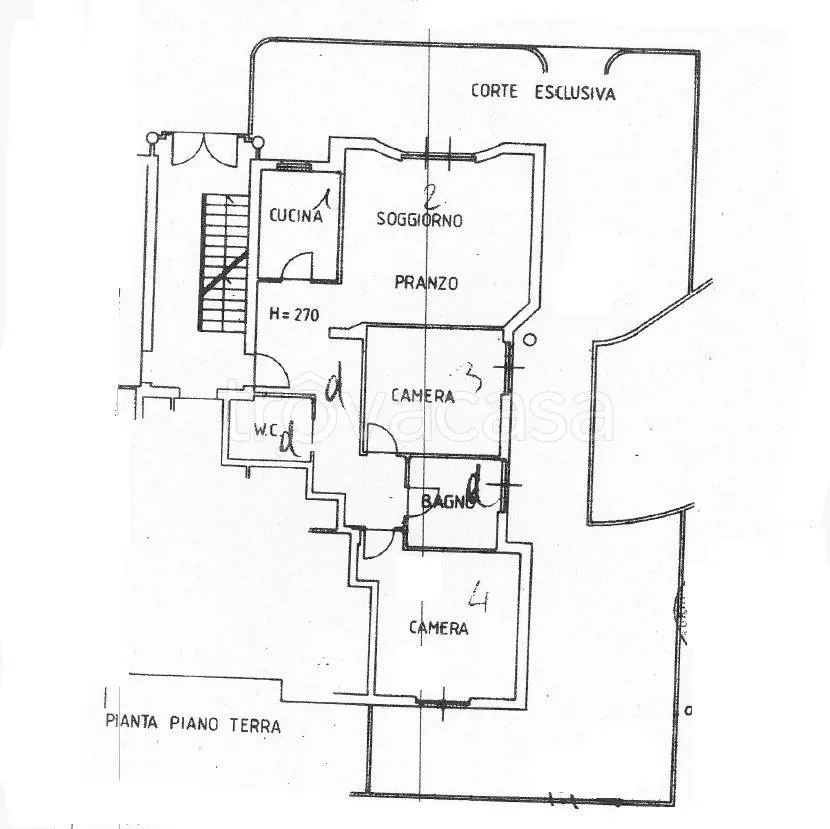 Plan - Ground Floor Apartment with Private Garden in Perugia