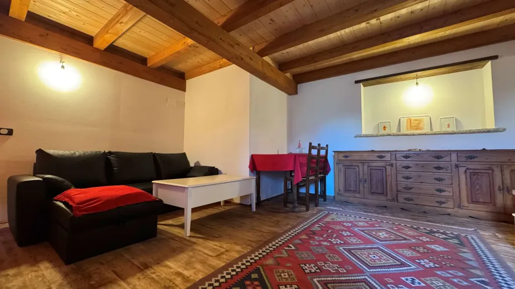 Living Room - Rustic House with Mountain View in Varzo