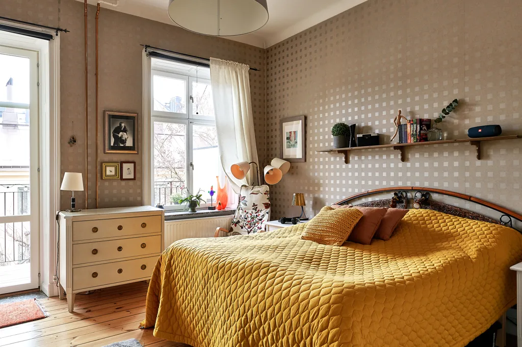 Camere da letto - Turn-of-the-Century Flat with Balcony in Södermalm