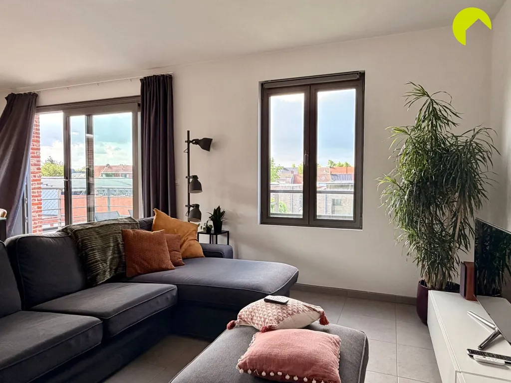 Soggiorno - Two-Bedroom Apartment with Terrace in Boechout