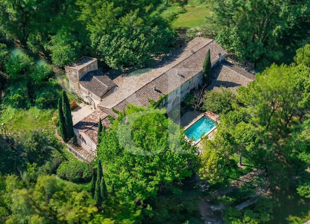 Õhuvaade - Charming Mas with Garden near Gordes