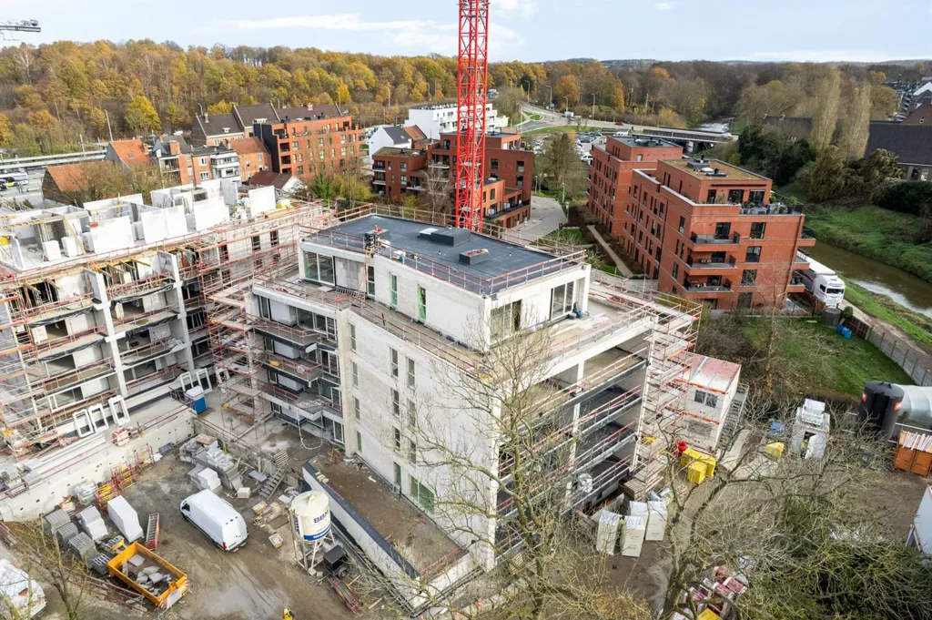 Õhuvaade - Newly Built Apartment with Terrace in Diest