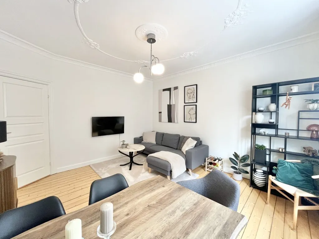Séjour - Modern 2-Bedroom Apartment in Aalborg Centre