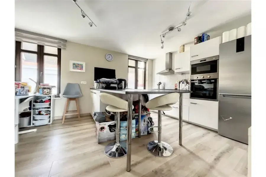 Cuisine - Duplex avec Terrasse au Centre de Dottignies