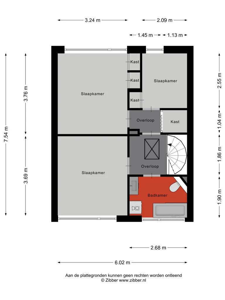 Plan - Modernised Corner House with Garden in Tempel