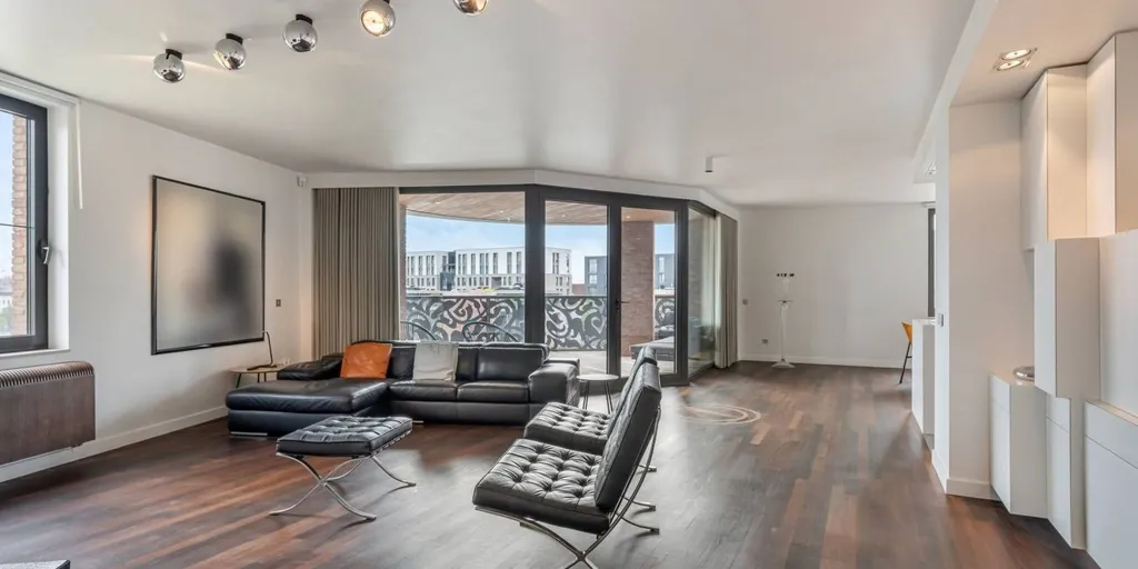 Séjour - Appartement de luxe avec terrasse ensoleillée à Hasselt