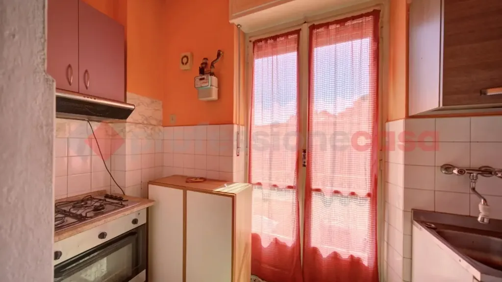 Köök - Twin-Storey Apartment with Balcony in Turin