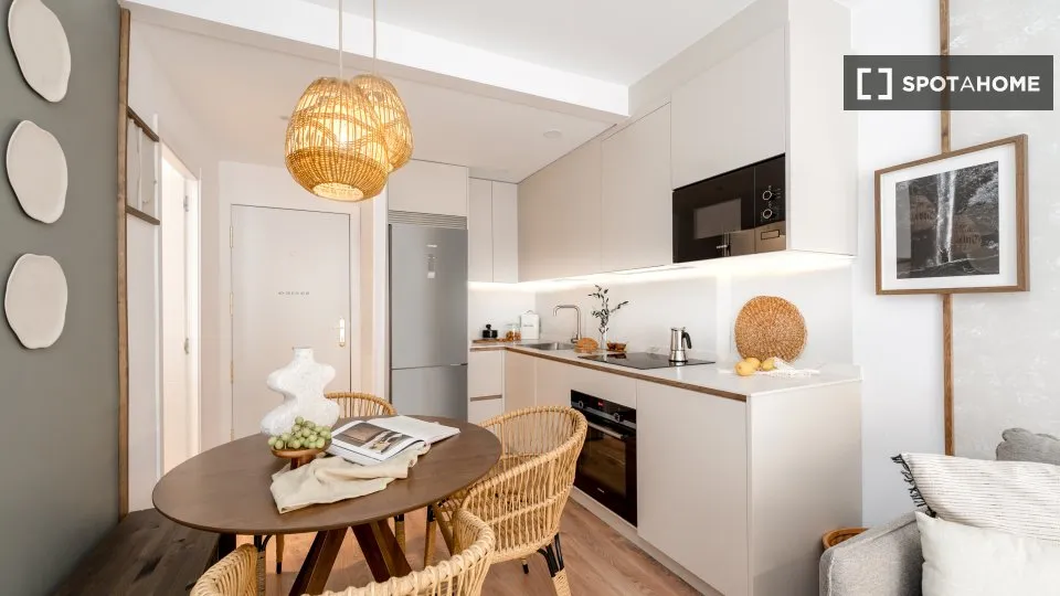 Cucina - 1-Bedroom Apartment with Balcony in Lista, Madrid