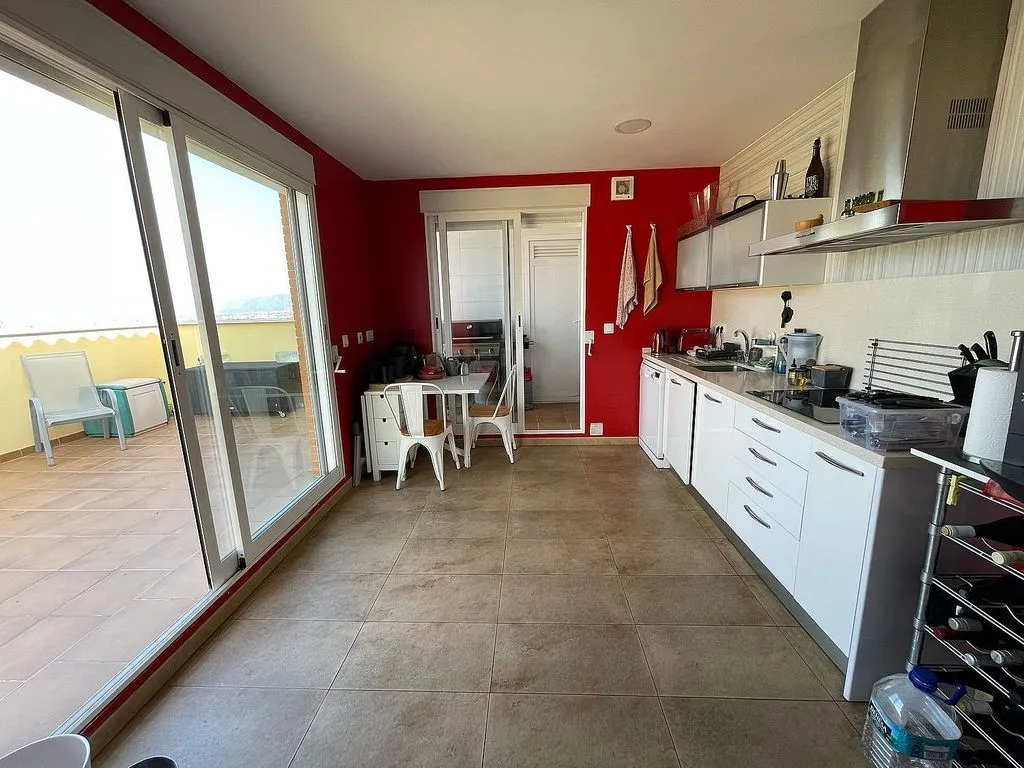 Köök - Penthouse with Terrace in Churra