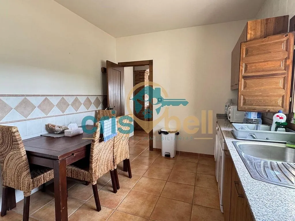 Cuisine - Rural House with Terrace in Zarcilla de Ramos