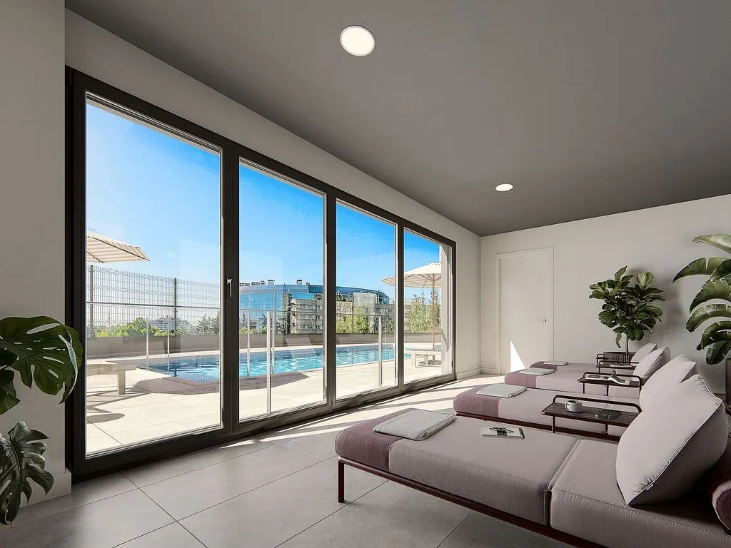 Piscine - 1-Bedroom Flat with Pool in Arturo Soria