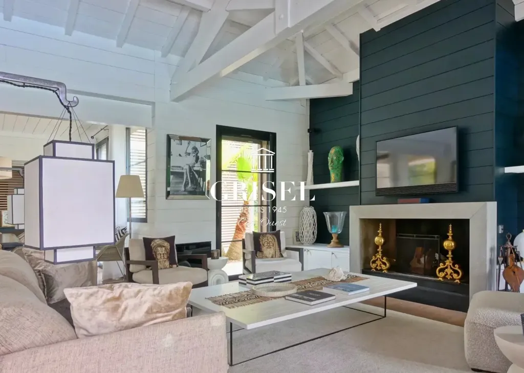 Séjour - Villa Contemporaine avec Piscine à Lège-Cap-Ferret