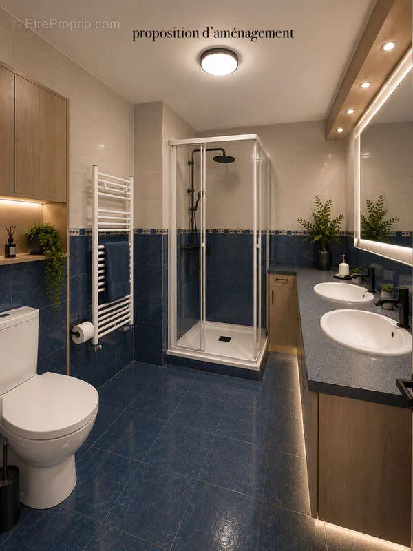 Bathrooms - Luxury Flat with Terraces in Bayonne