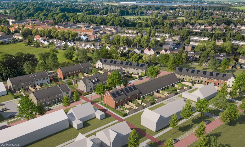 Vue aérienne - Energieneutrale Homes in Steenwijk Zuidoost
