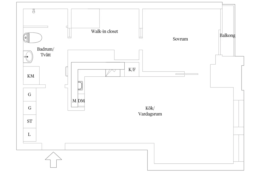 Floor Plan - Apartment with City View in Gothenburg