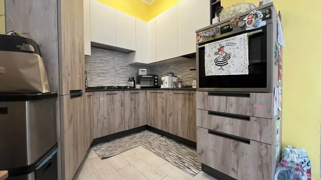 Cuisine - Rusticated Apartment with Balcony in Scandicci