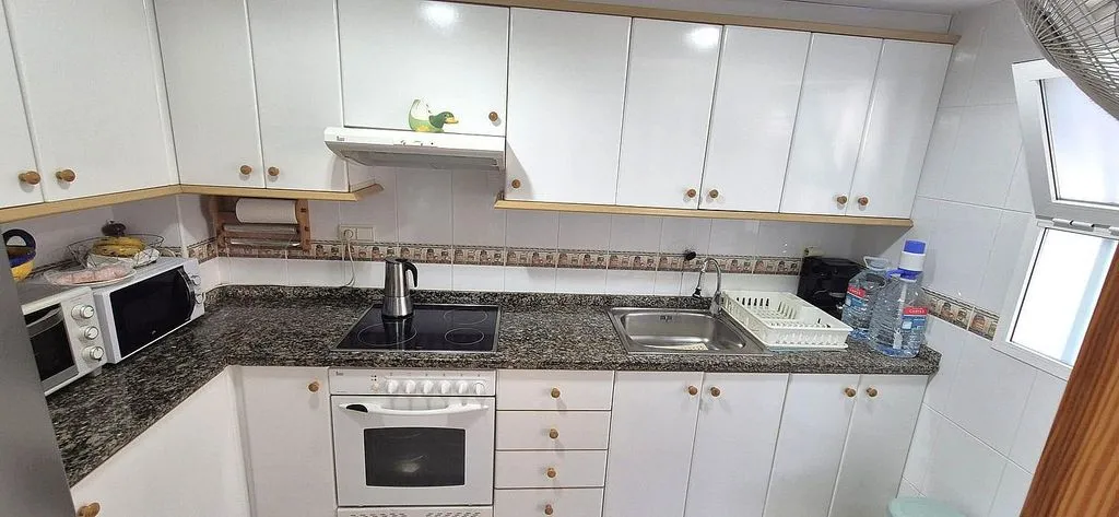 Cuisine - Apartment with Terrace and Pool in Daimús