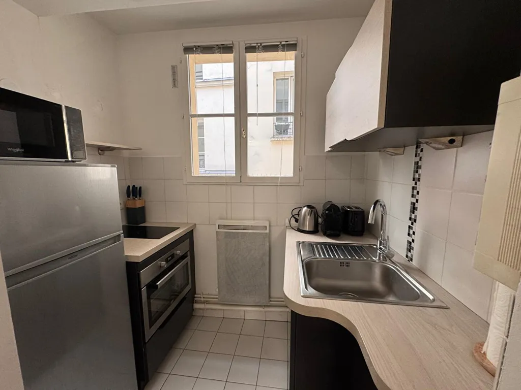 Köök - Bright Studio with Digicode in Paris