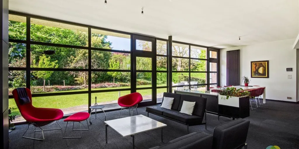 Séjour - Villa Architecturale avec Terrasse à Grimbergen
