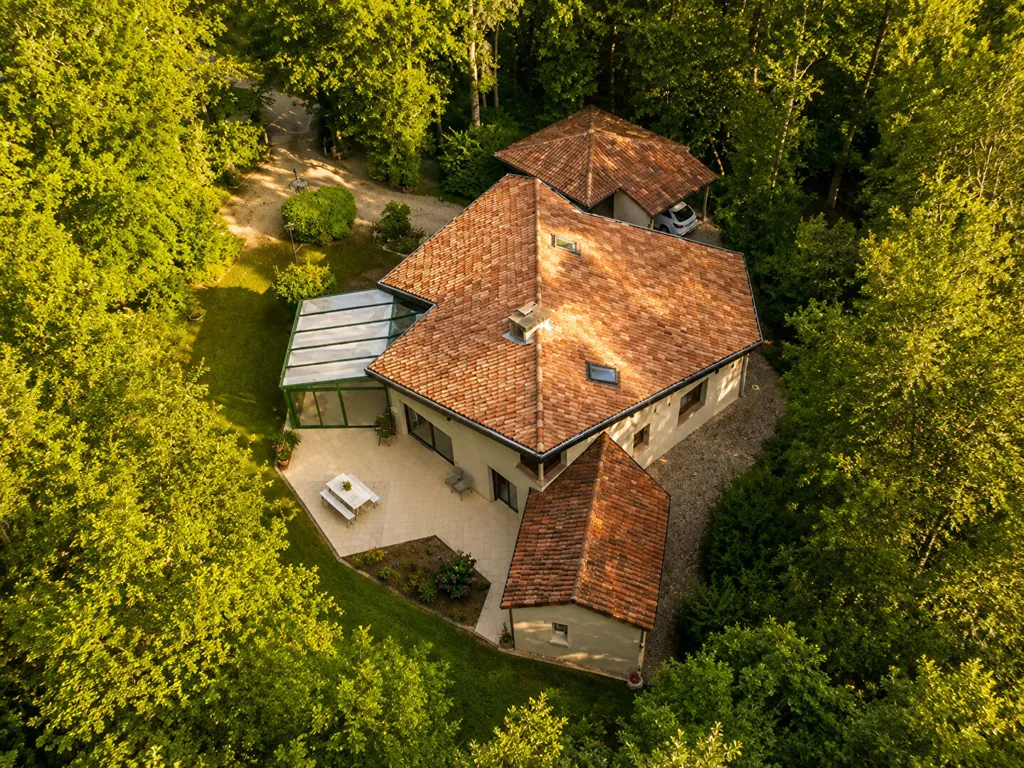 Vue aérienne - Villa avec jardin à Mignaloux-Beauvoir