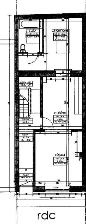 Plan - Maison de Rapport avec Terrasse dans le Quartier de l'UE à Bruxelles