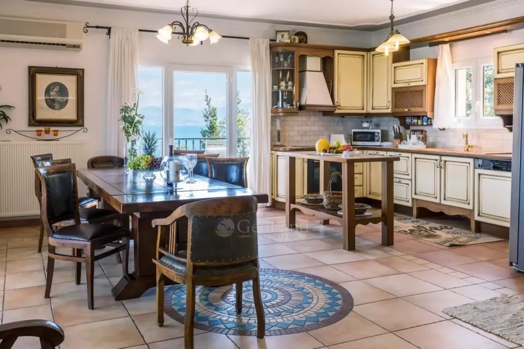 Köök - Beachfront Villa with Private Beach in Corfu