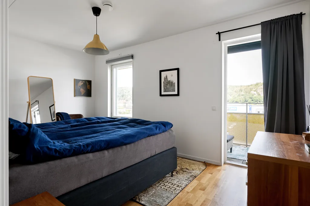 Bedrooms - Modern Flat with Panoramic View in Partille