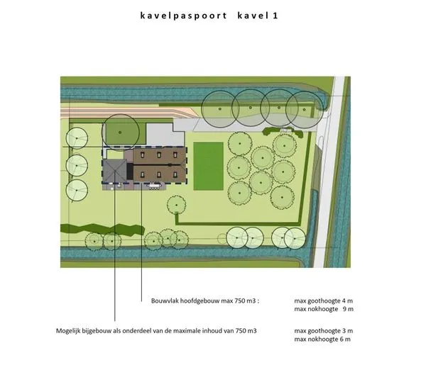 Planimetria - Landscaped Building Plot with Privacy in Woubrugge