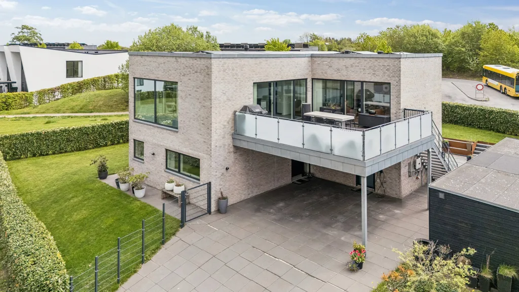 Vue aérienne - Funkis Villa with Panoramic View in Mårslet