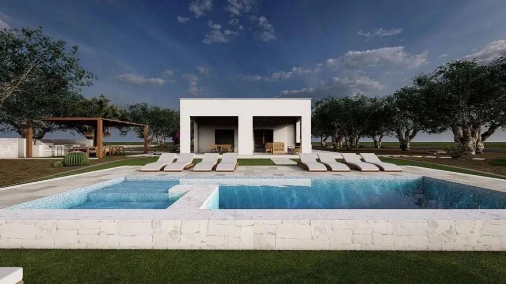 Bassein - Approved Villa Project with Pool in Ostuni