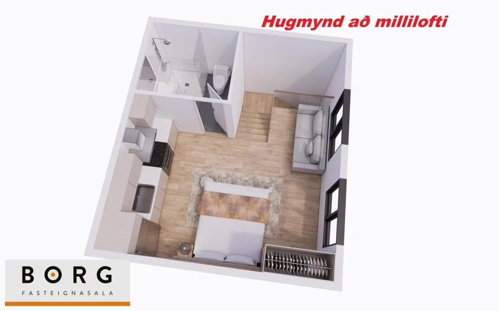 Plan - Industrial Unit with High Ceiling in Járnslétta